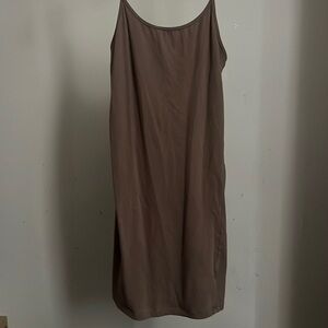 Brown tank top dress